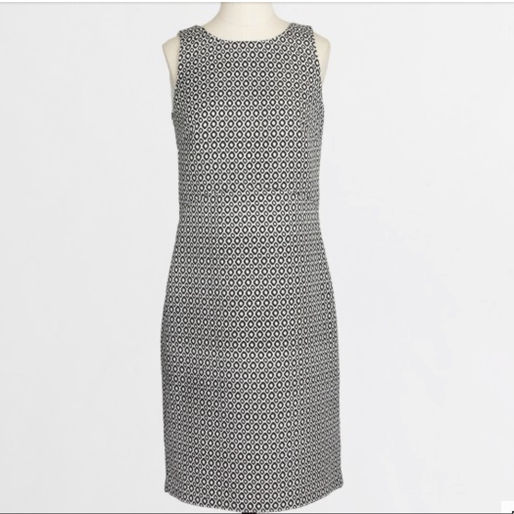 J. Crew printed peekaboo-back dress